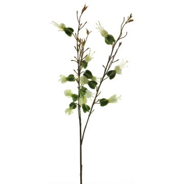 Artificial Lamprocapnos branch YANRAN, white-green, 31"/80cm