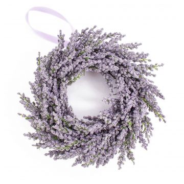 Artificial lavender wreath YLVIE, violet, Ø10"/25cm