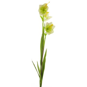 Artificial bellflower WENXIN, green-cream, 31"/80cm