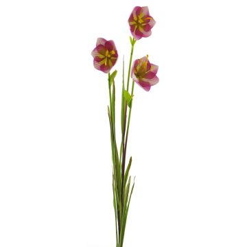 Artificial bellflower WENXIN, pink-green, 31"/80cm