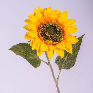 Fake sunflower SILJA, yellow-orange, 26"/65cm, Ø5.1"/13cm