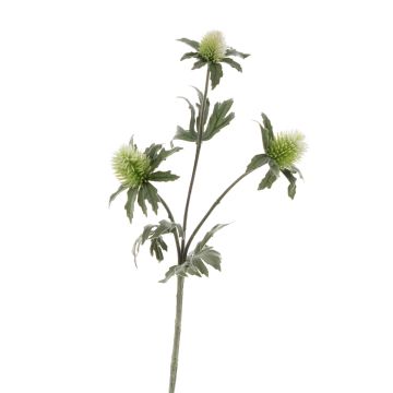 Artificial eryngium SVEA, green, 16"/40cm, Ø0.8"-1.2"/2-3cm