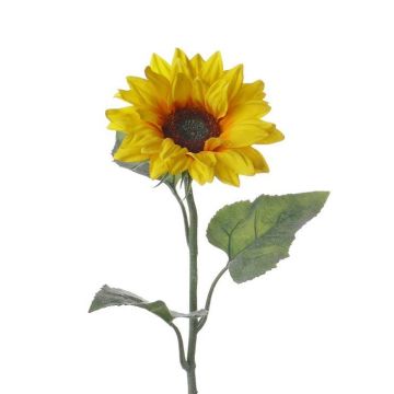 Fake sunflower LUPITA, yellow, 31"/80cm, Ø7"/17cm