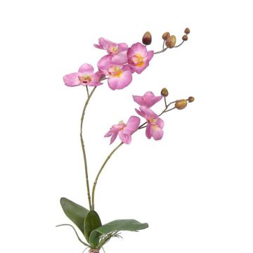 Artificial phalaenopsis NAARA spike, pink, 30"/75cm, Ø2.4"-3.1"/6-8cm