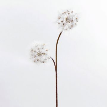 Artificial dandelion THERESIA, white, 31"/80cm, Ø4.7"/12cm