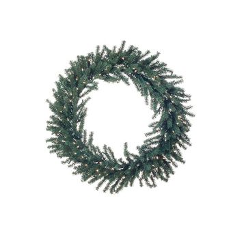 Artificial wreath Spruce NARANTA, LEDs, green, Ø 33"/85cm