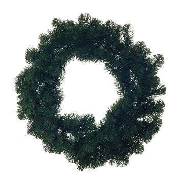 Artificial fir wreath SAMEER, green, Ø 20"/50cm