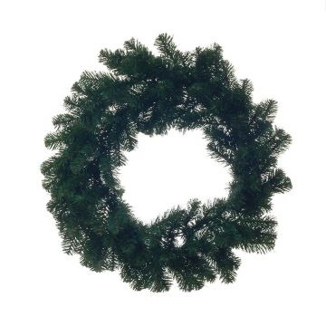 Artificial fir wreath SAMEER, green, Ø 24"/60cm