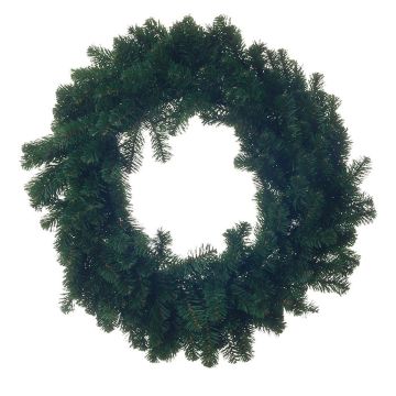 Artificial fir wreath SAMEER, green, Ø 30"/75cm