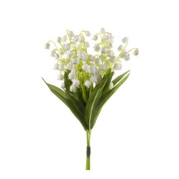 Fake lily of the valley MELODY, white, 8"/20cm, Ø0.4"/1cm