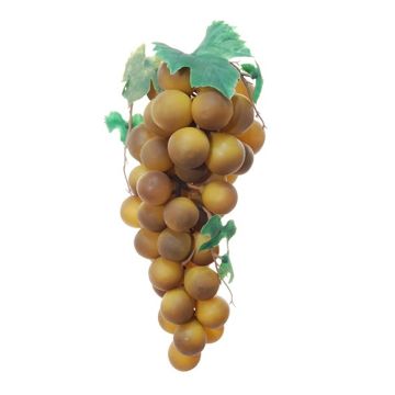 Artificial fruit Grapes AMANY, yellow-brown, 10"/25cm