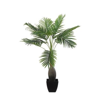Artificial Kentia palm CADANA in decorative pot, 100cm