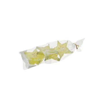 Artificial fruit Star fruit slices ANIKI, 4 pieces, yellow, Ø 2.4"/6cm
