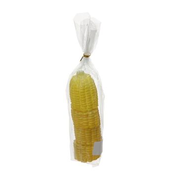 Artificial vegetable Corn pieces ANNELE, 4 pieces, yellow, 2.4"/6cm, Ø 2"/5cm