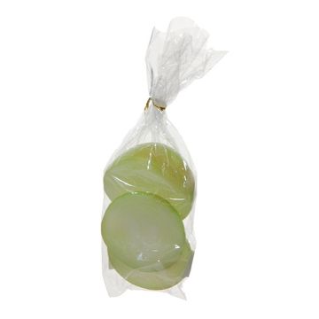 Artificial vegetable Onion pieces AULIKA, 3 pieces, white-green, 1.6"x1.6"/4x4cm