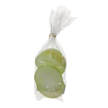 Artificial vegetable Onion pieces AULIKA, 3 pieces, white-green, 1.6"x1.6"/4x4cm