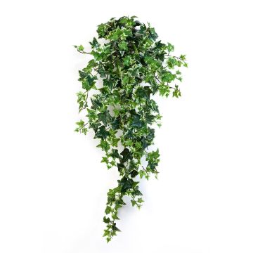 Silk Ivy hanging plant LUKA, on spike, green-white, 3ft/90cm