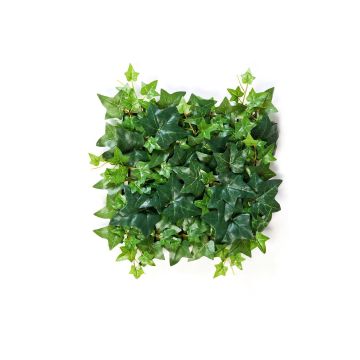 Silk Ivy hedge LUKA, green, 12"x12"/30x30cm