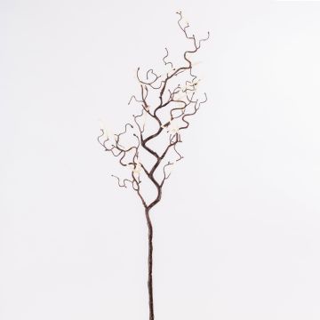 Artificial hazelnut branch BOLTON with catkins, brown, 65cm