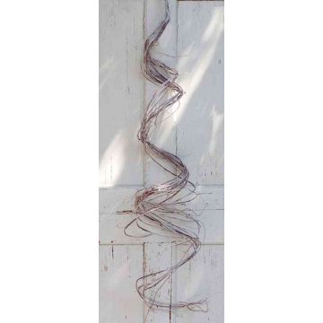 Decorative spiral branches RIGOLETTO, brown-white, 9ft/260cm