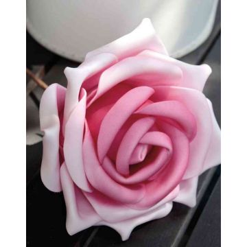 Decorative rose REGINE, pink, 12"/30cm, Ø6.3"/16cm