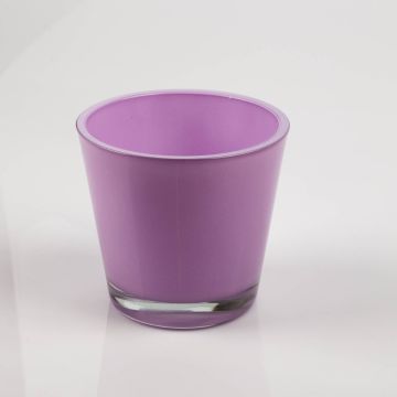 Glass planter RANA, lilac, 5"/13cm, Ø5.5"/14cm