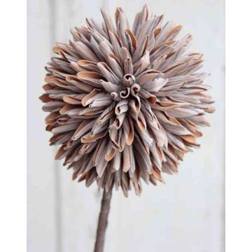 Fake ornamental leek MERAL, brown, 31"/80cm, Ø5.5"/14cm