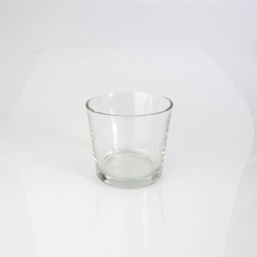 Plant pot made of glass ALENA, clear, 4.1"/10,5cm, Ø4.5"/11,5cm