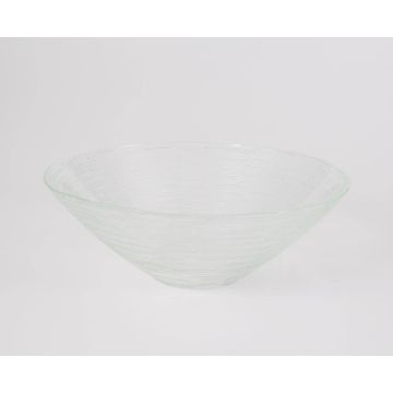 Glass fruit bowl MAJVI, clear, 2.8"/7cm, Ø8"/20cm