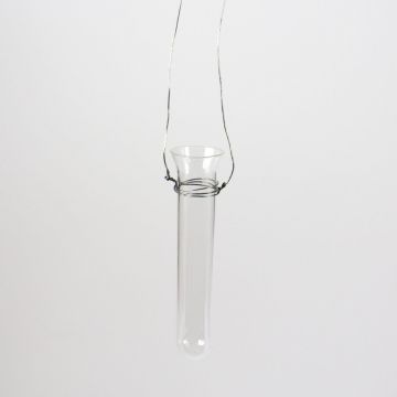 Test tube with wire MILO, clear, 4.5"/11,5cm, Ø0.8"/2cm