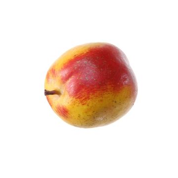 Artificial fruit Nectarine ALISANA, red-yellow, 2.4"/6cm, Ø 2.2"/5,5cm