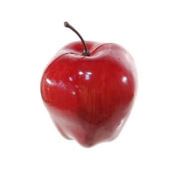 Artificial fruit Apple AURREL, red, 7,5cm, Ø7cm
