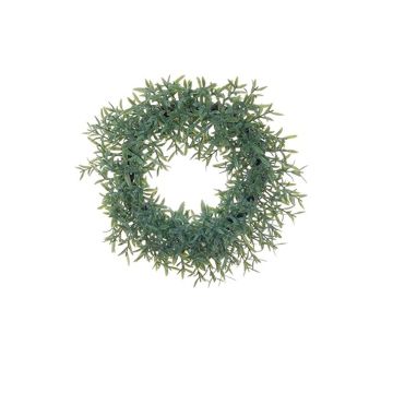 Decorative wreath Lavender LIZZIE, green, Ø 11"/28cm