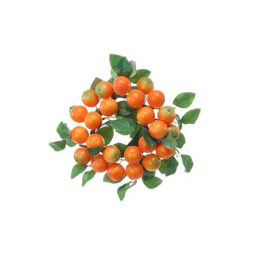 Decorative wreath KERRIE made of mandarins, orange, Ø 10"/25cm