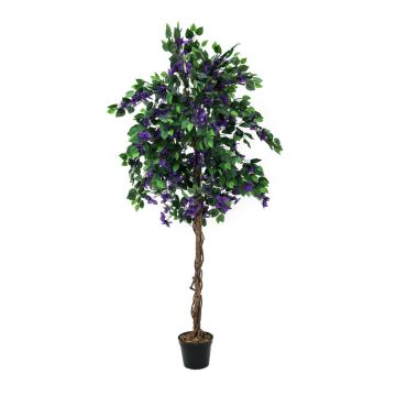 Artificial Bougainvillea BANU, real stems, blooms, purple, 5ft/150cm