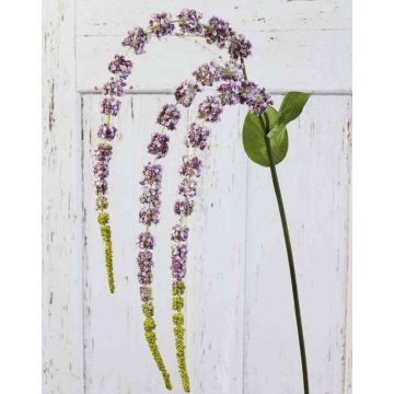 Artificial amaranth branch SENIO with flowers, dusky pink, 28"/70cm