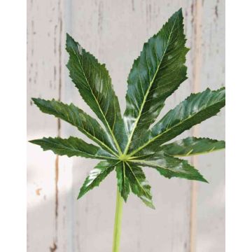 Artificial aralia leaf HANK, green, 26"/65cm