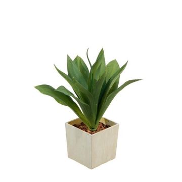 Artificial plant Foxtail agave HAKUNA, planter, green, 9"/22cm