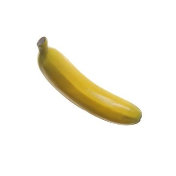 Decorative fruit Banana ODILA, yellow, 7.1"/18cm