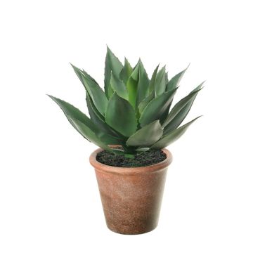 Artificial Agave americana KENNO, planter, green, 11"/27cm