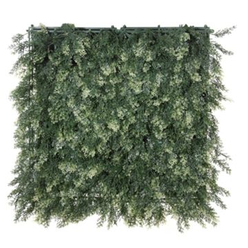 Plastic hedge / mat Asparagus acutifolius HOTARU, green, 20"x20"/50x50cm
