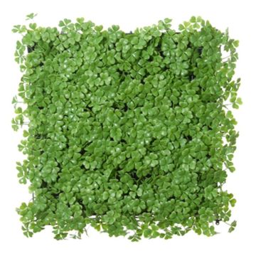 Plastic hedge / mat Lucky clover FUKO, green, 20"x20"/50x50cm