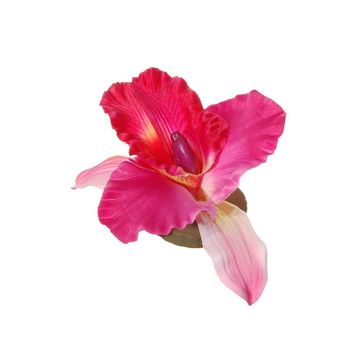 Artificial flower Dendrobium Sonia orchid CERIN, floating, fuchsia-pink, Ø 5.5"/14cm