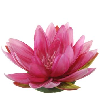 Decorative flower Lotus blossom SUADO, floating, fuchsia, Ø 5.5"/14cm