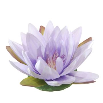 Decorative flower Lotus blossom SUADO, floating, purple, Ø 5.5"/14cm