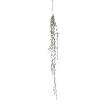 Artificial hanging senecio MATHAN, spike, grey-green, 30"/75cm