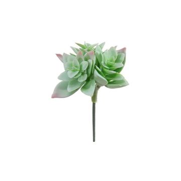 Artificial echeveria macdougallii ODINU, spike, green-grey-red, 3.1"/8cm