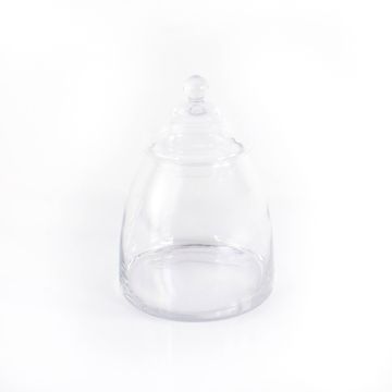 Glass jar for supplies with lid MIRA, clear, 12"/30cm, Ø4.9"/12,5cm