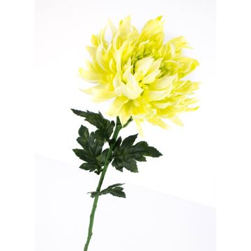 Plastic chrysanthemum KESARA, cream-green, 26"/65cm, Ø6"/16cm