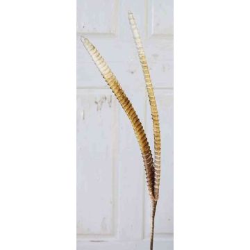 Artificial Aloe aristata leaves ALESANDRO, glitter, brown-gold, 3ft/95cm